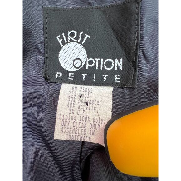 First Option Petite wool-blend Southwest/Aztec style blazer - Picture 8 of 8